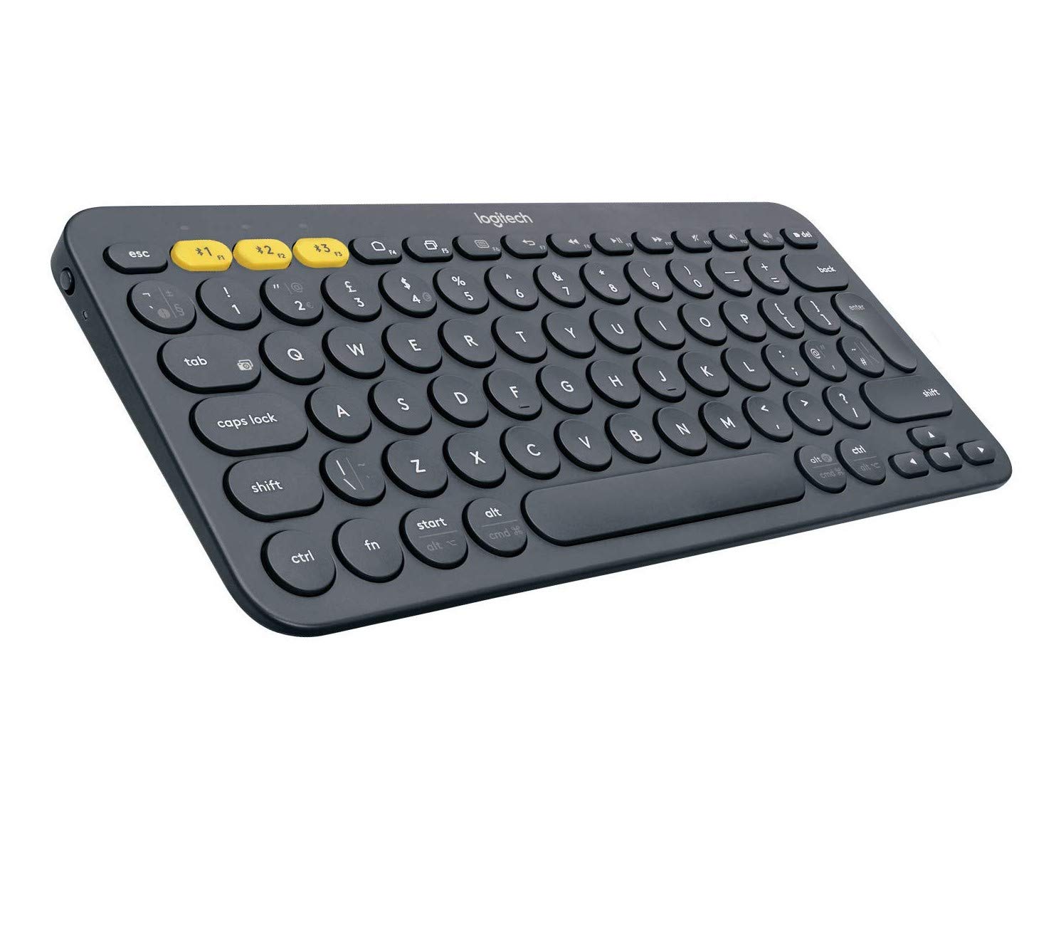 Logitech K380 Wireless Multi-Device Bluetooth Keyboard for Windows, Apple iOS, Apple TV, Android or Chrome, for PC/Mac/Laptop/Smartphone/Tablet