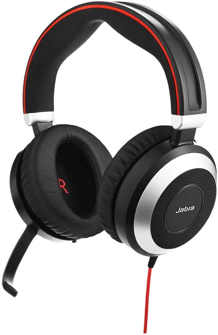 Jabra Evolve 80 MS Teams Wired Headset Professional Telephone Headphones with Unrivalled Noise Cancellation for Calls and Music, Features World Class Speakers and All Day Comfort - Image 6