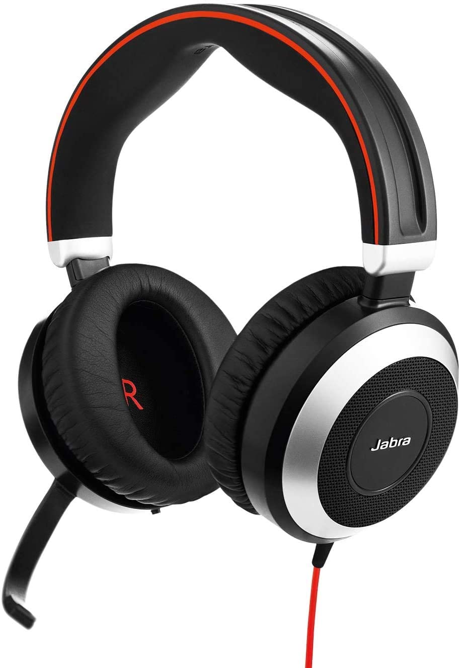 Jabra Evolve 80 MS Teams Wired Headset Professional Telephone Headphones with Unrivalled Noise Cancellation for Calls and Music, Features World Class Speakers and All Day Comfort - Image 2