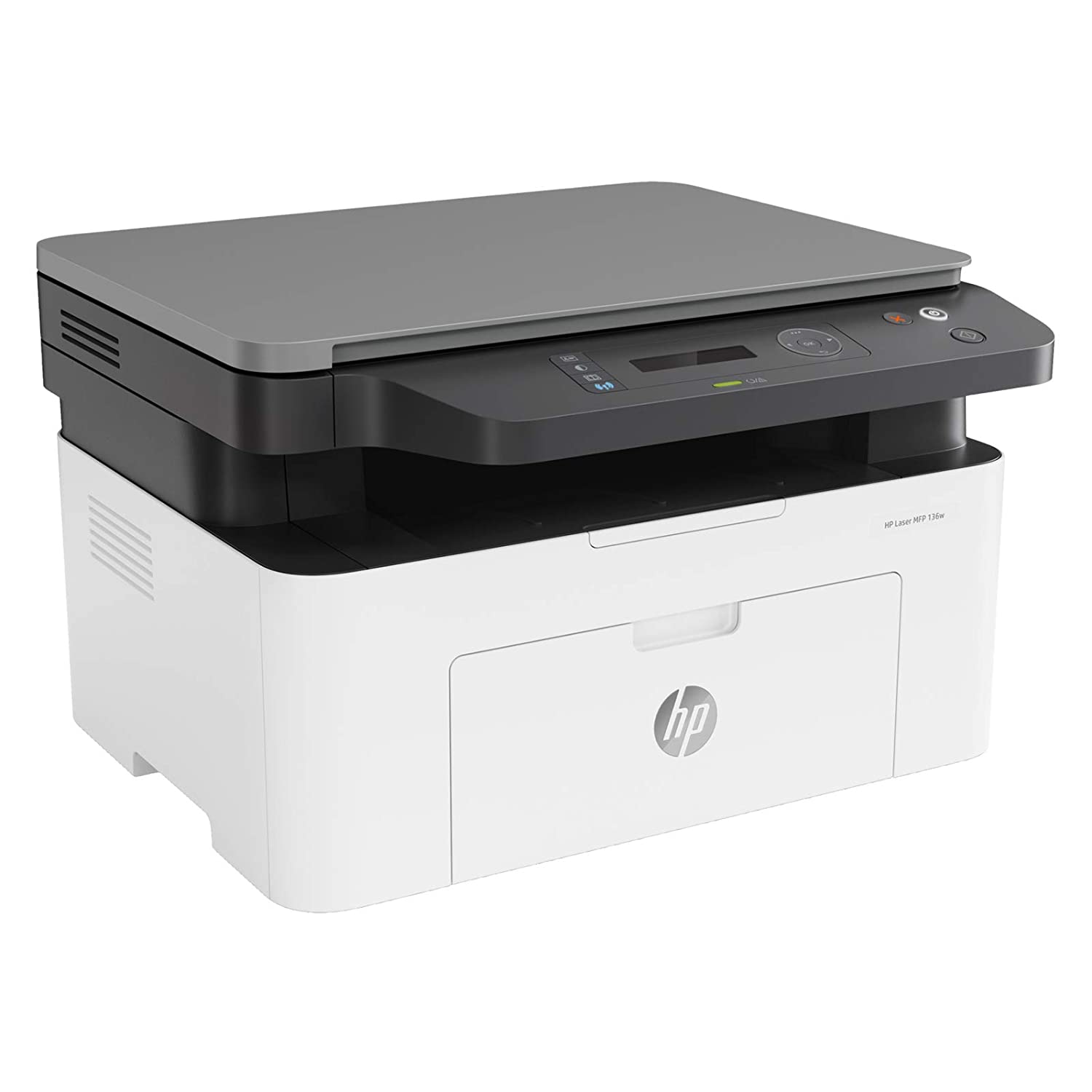 HP Laserjet 136w Laser Monochrome Print, Scan, Copy with Direct Wi-Fi, Compact Design, Fast Printing