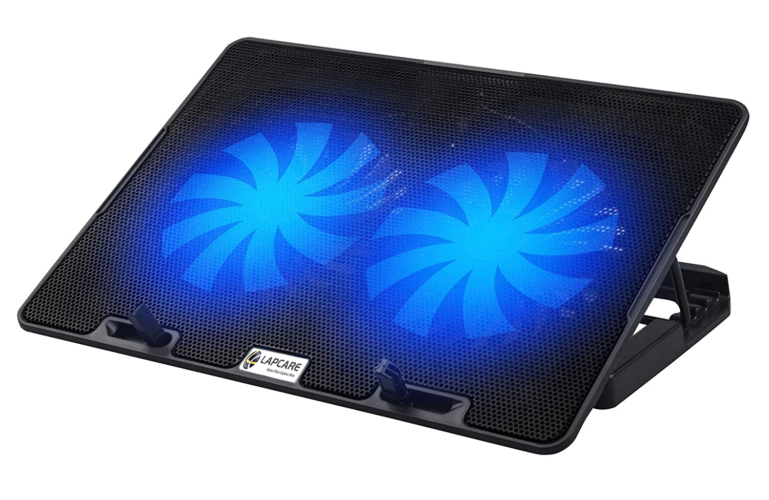 Lapcare ChillMate Adjustable Laptop Cooling Pad with Twin Fans for Efficient Cooling