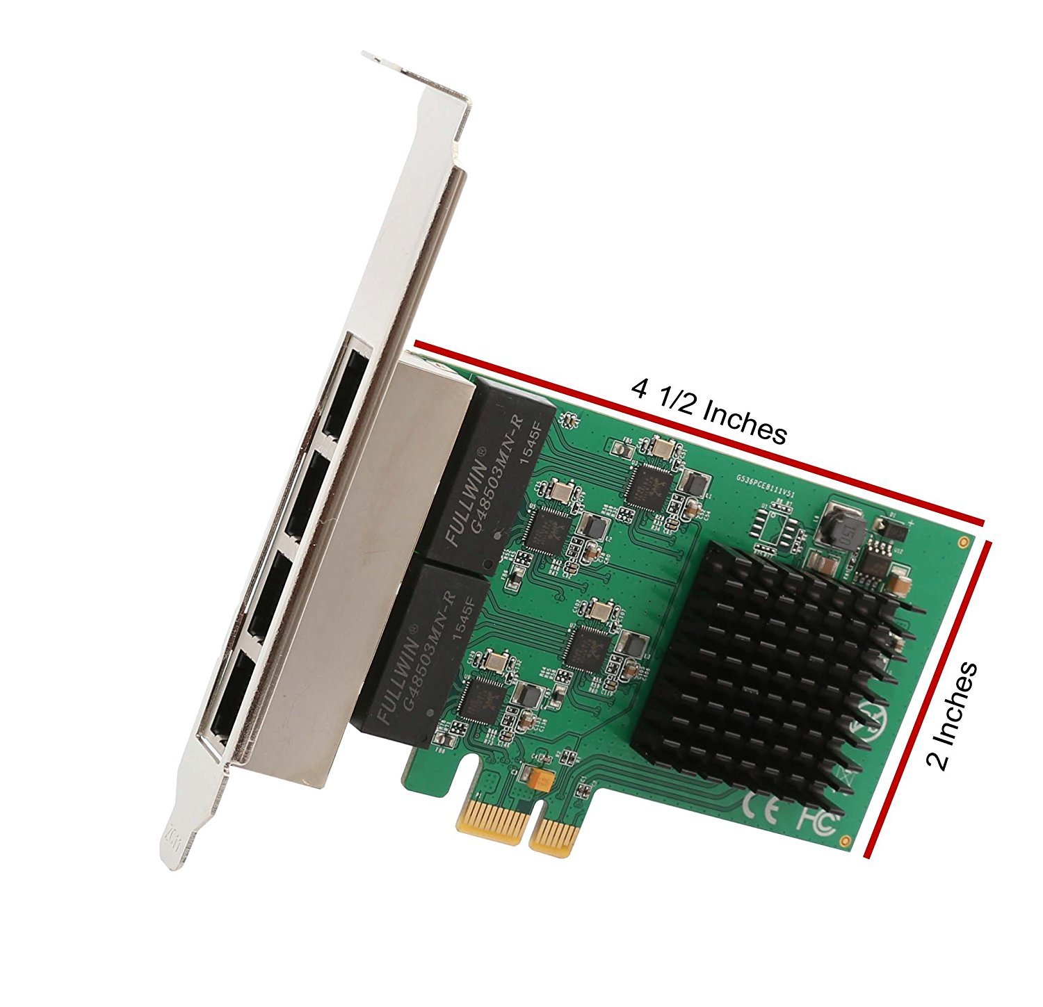 Ultima 4 Port Gigabit Ethernet PCI-E X1 Network Interface Card Gigabit Network Ethernet Network Card - 4 port LAN Card - Image 3