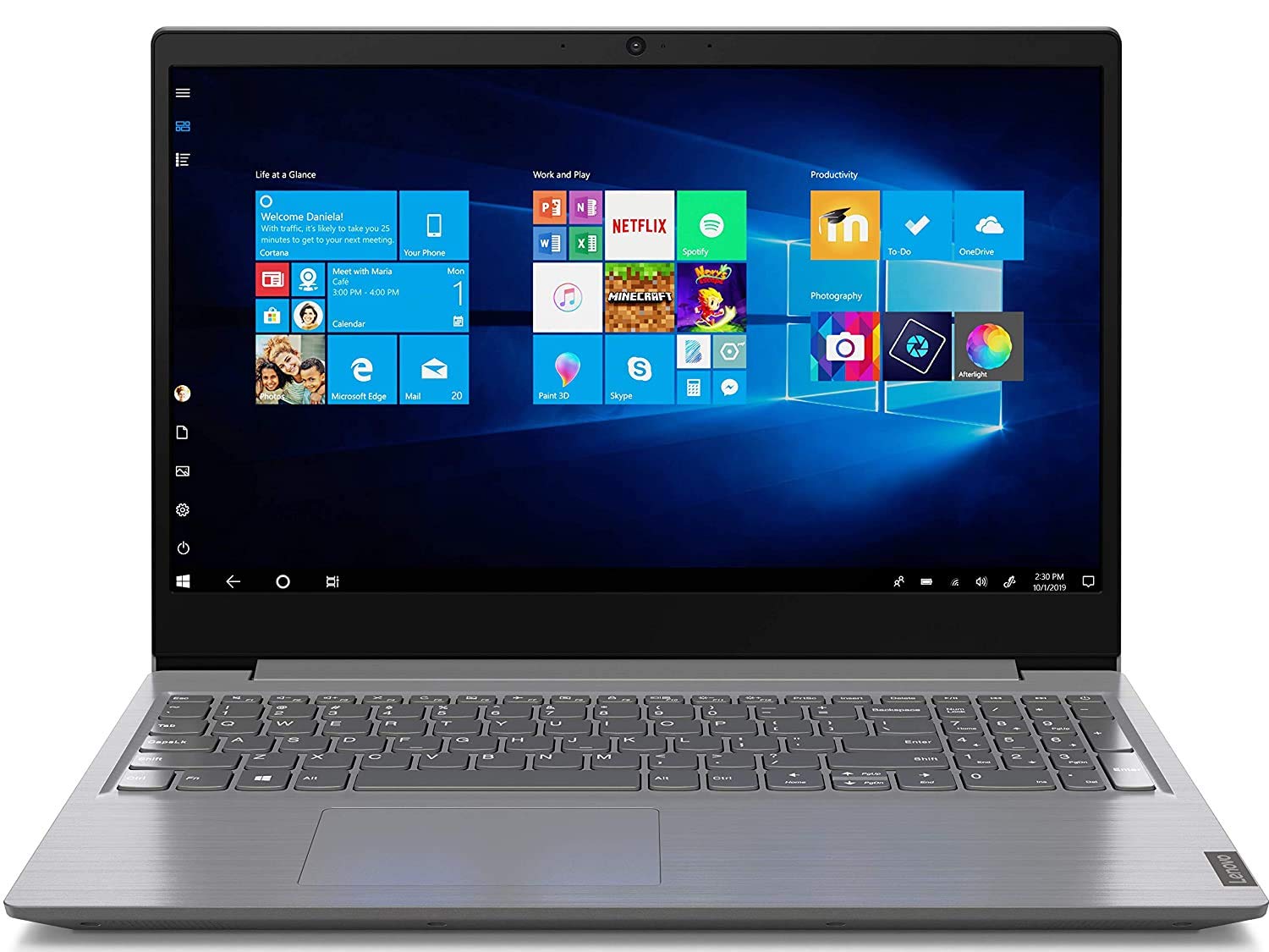 Lenovo V15 Intel Core i5 10th Gen 15" (38.1 cms) Full HD Thin and Light Laptop (8GB RAM/ 256GB SSD/ Windows 10 Home/ Grey/ 1.85 kg), 82C500PFIH