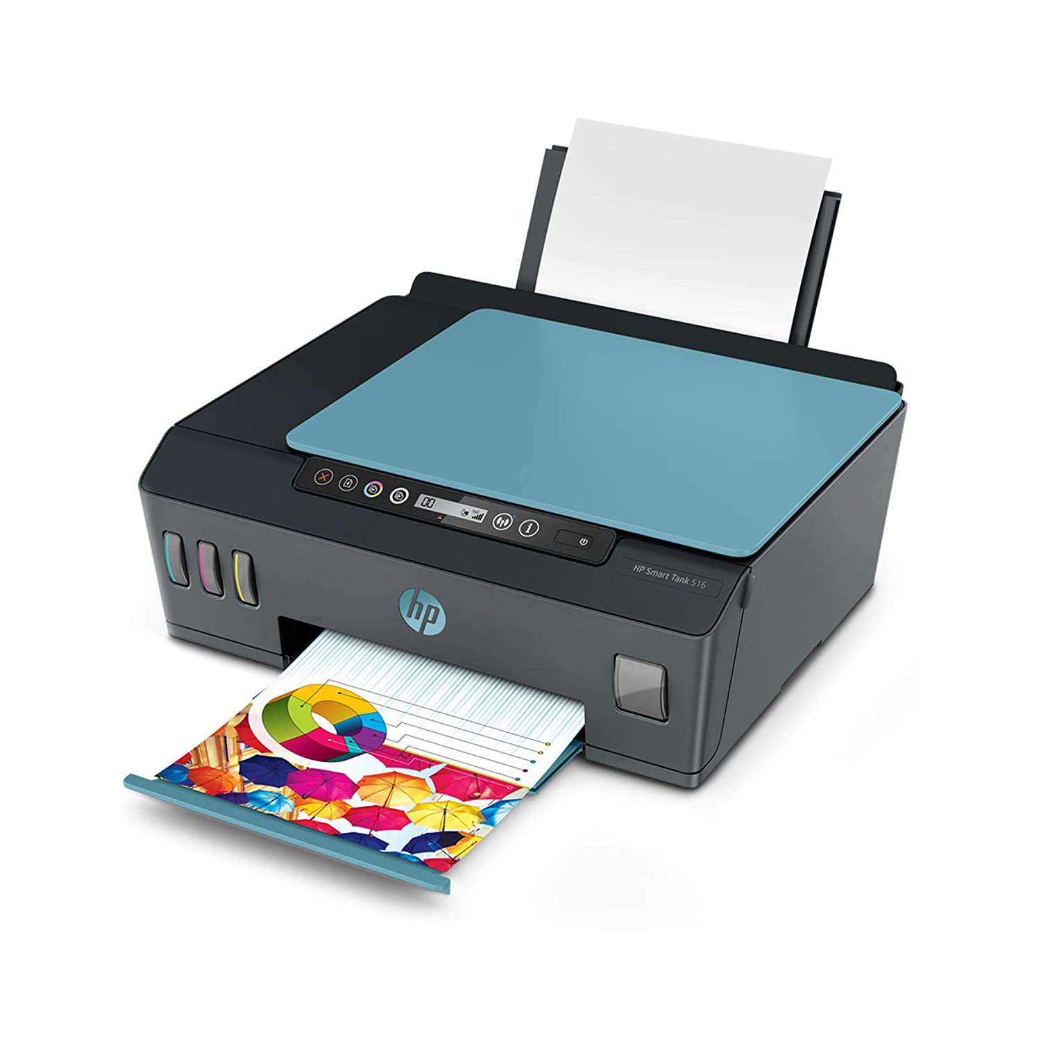 HP Smart Tank 516 All-in-One Wireless Integrated Ink Tank Colour Printer, Scanner and Copier, High Capacity Tank (18000 Black and 8000 Colour) with Automatic Ink Sensor - Image 5
