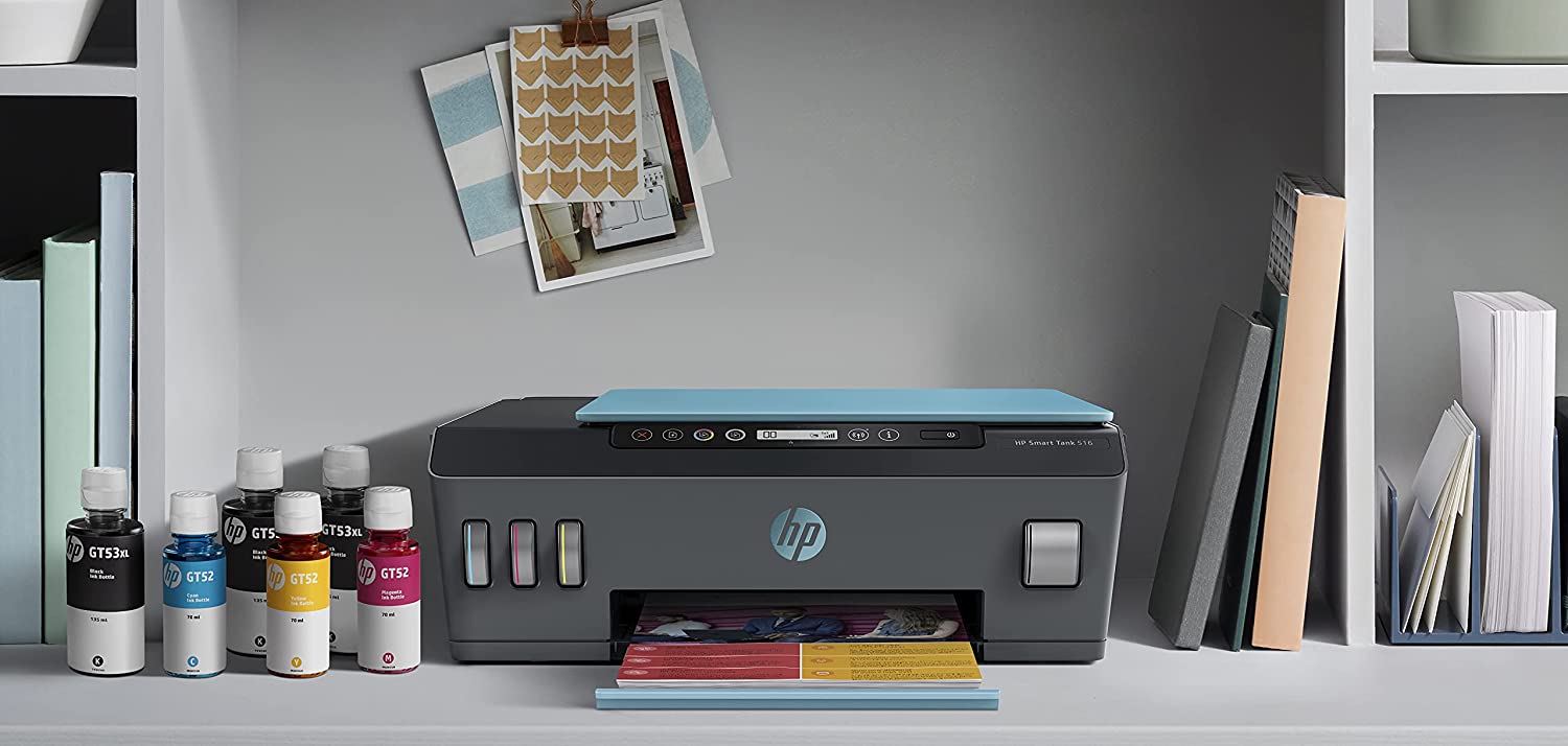HP Smart Tank 516 All-in-One Wireless Integrated Ink Tank Colour Printer, Scanner and Copier, High Capacity Tank (18000 Black and 8000 Colour) with Automatic Ink Sensor - Image 6