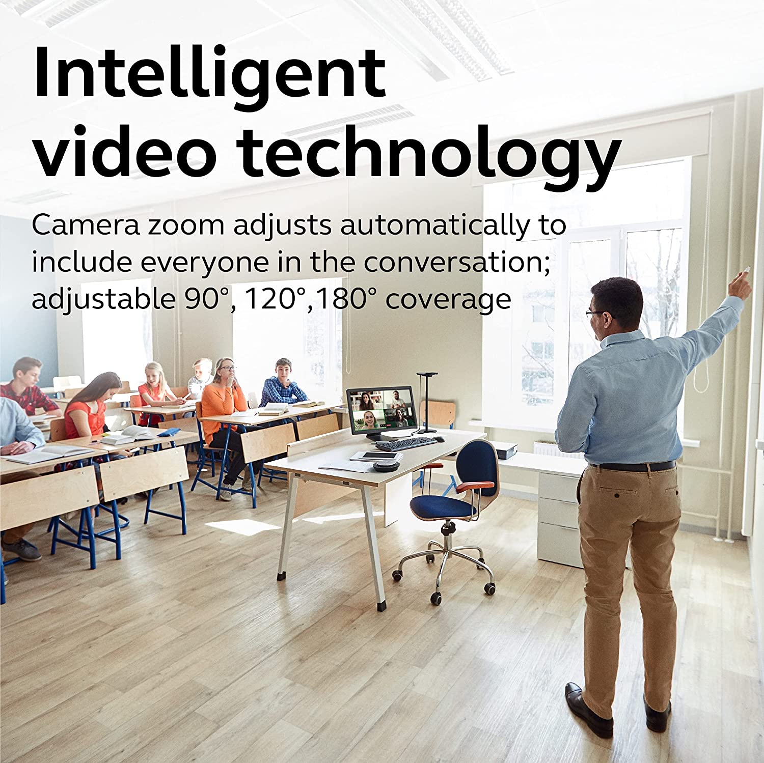 JABRA PanaCast Intelligent 180° Panoramic-4K Huddle Room Video Camera with Full Room Coverage - Image 6