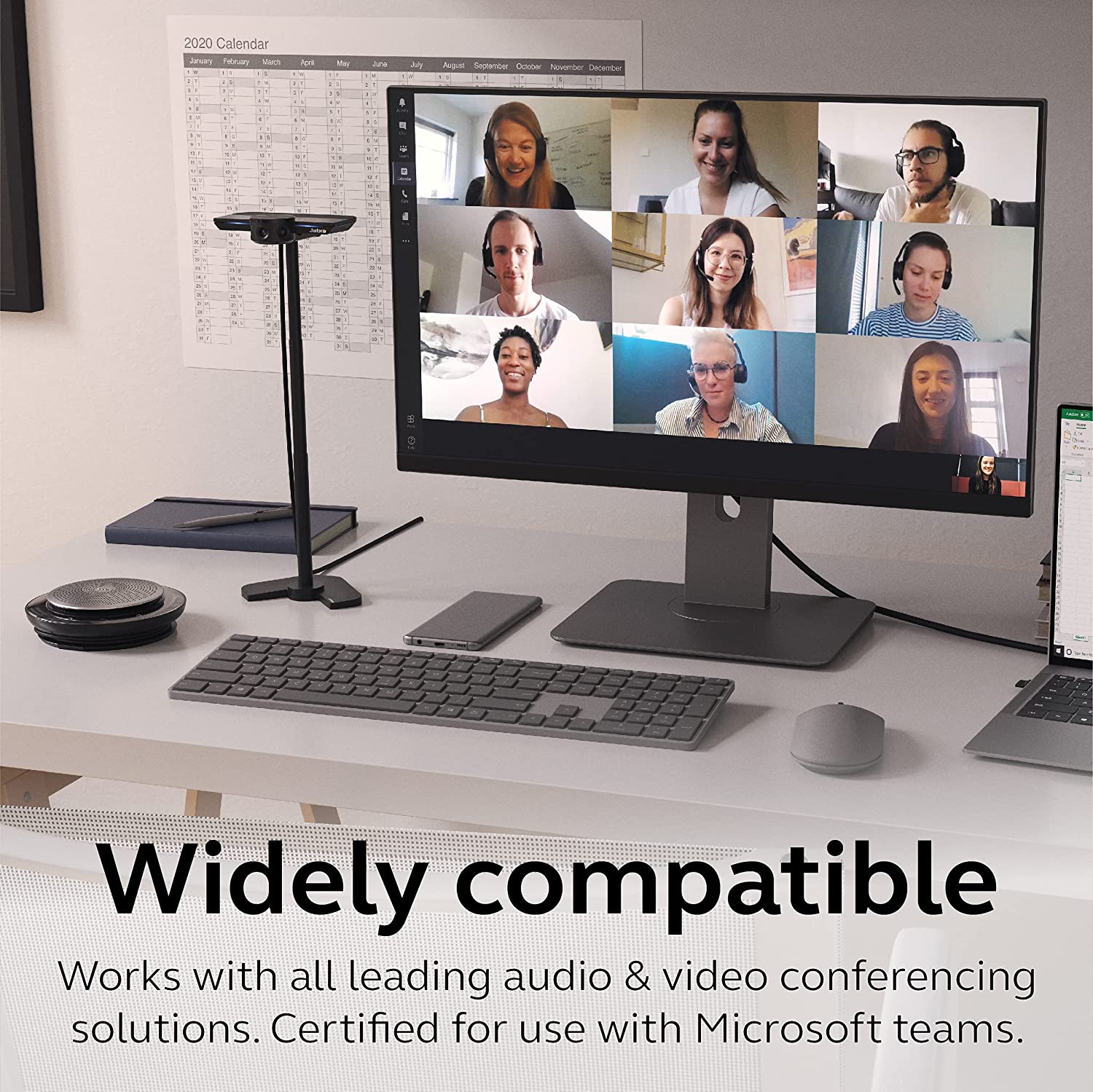 JABRA PanaCast Intelligent 180° Panoramic-4K Huddle Room Video Camera with Full Room Coverage - Image 3