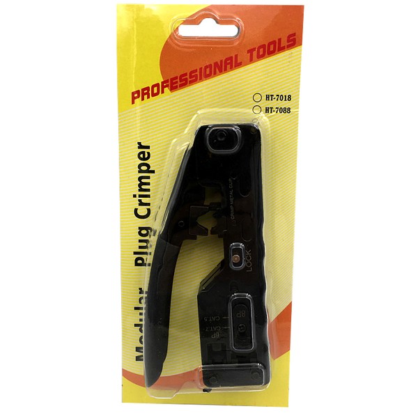HT-7088 - Modular Plug Crimper tool for RJ45, Cat.7 with dovetail - Image 5