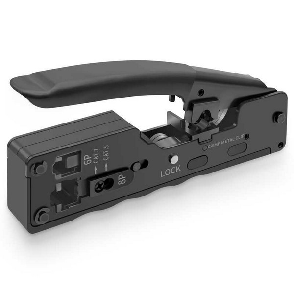 HT-7088 - Modular Plug Crimper tool for RJ45, Cat.7 with dovetail - Image 3