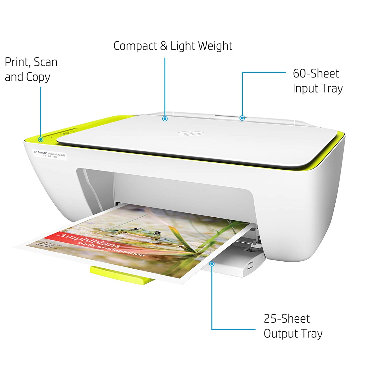 HP DeskJet 2138 All-in-One Ink Advantage Colour Printer - Image 2