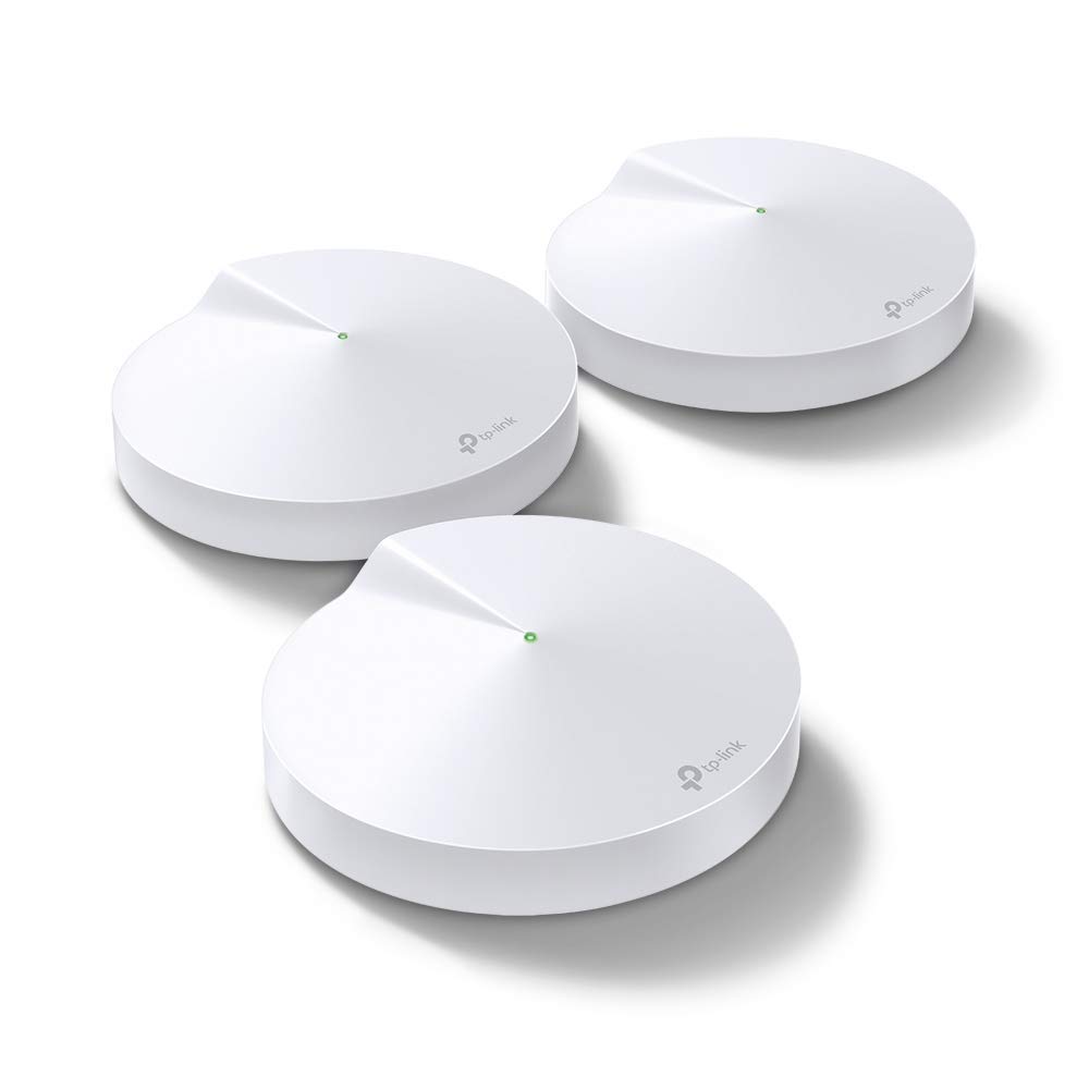 TP-Link Deco M9 Plus AC2200 Smart Home Mesh Wi-Fi System, Qualcomm Quad-Core Processor, Wi-Fi Booster, Antivirus and Parental Controls Router (Pack of 3)
