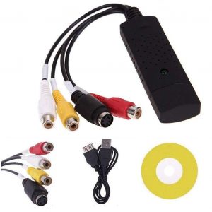 USB 2.0 Easycap Audio and Video Capturing Device Directly from TV Dc60 Tv DVD VHS Video Adapter Capture Card Audio Av Capture Support Windows Xp/7/Vista 32