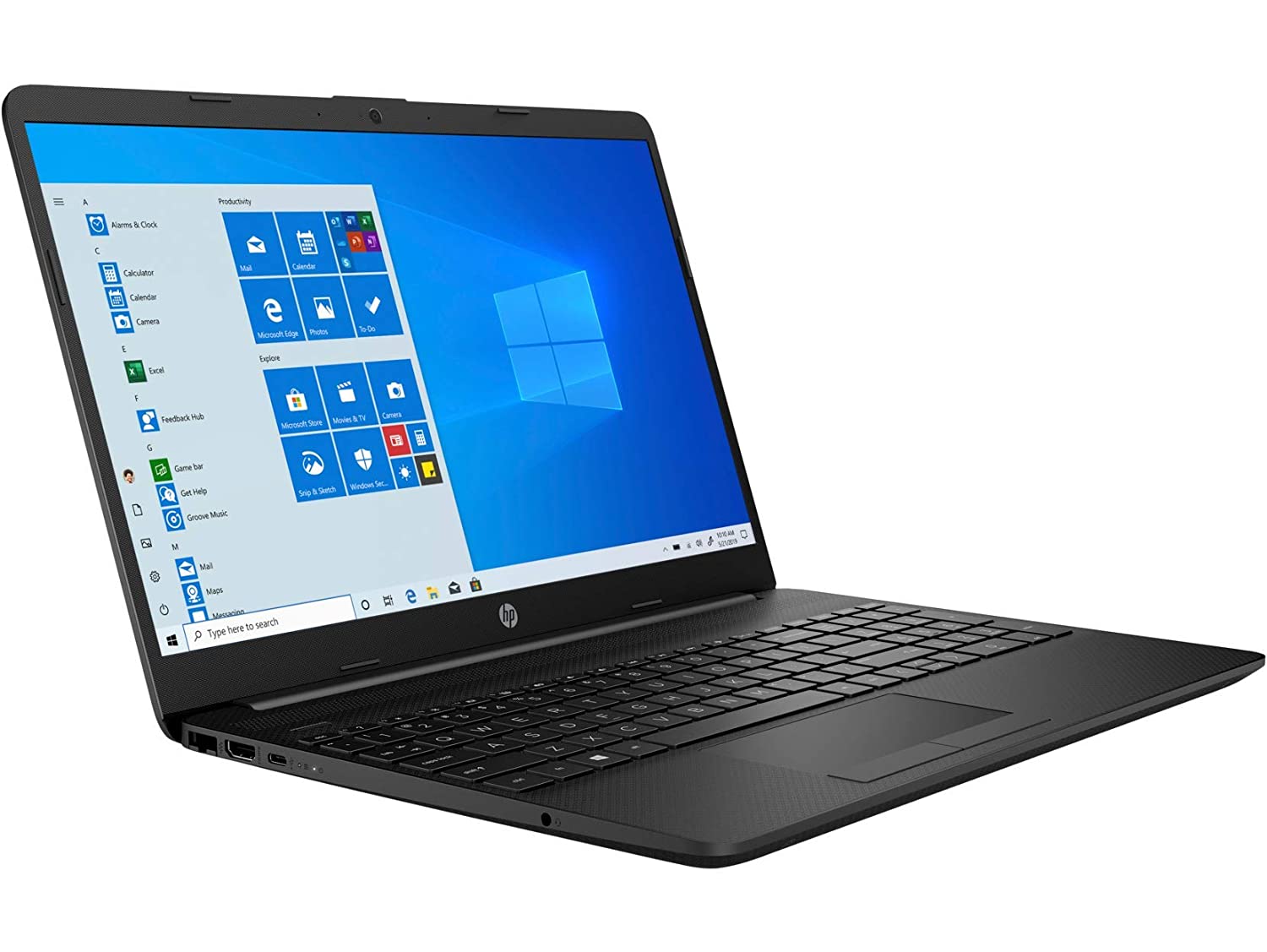 HP 15 11th Gen Intel Core i5 15.6-inch FHD Laptop with Alexa Built-in(8GB/1TB HDD/M.2 Slot/Win 10/MS Office/2GB Graphics/Jet Black/1.77 Kg), 15s-du3060TX - Image 3