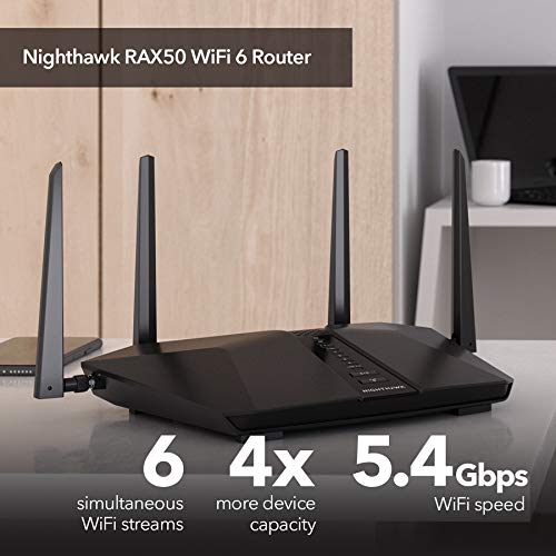 Netgear RAX50 up to 5.4Gbps Wi-Fi, USB, Ethernet Router, Dual Band WIFI Router - Image 2