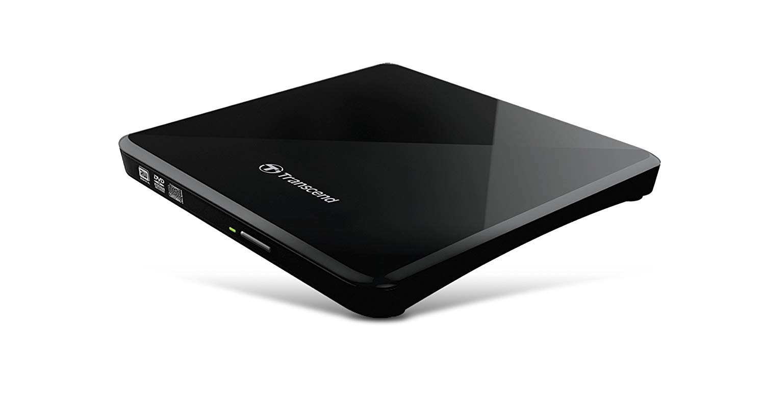 Transcend Ultra Slim Portable External USB CD/DVD Writer Model no. TS8XDVDS-K