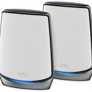 Netgear Orbi Whole Home Tri-Band Mesh WiFi 6 System (RBK852) – Router with 1 Satellite Extender | Coverage up to 5,000 sq. ft. and 60+ Devices | 11AX Mesh AX6000 WiFi (Up to 6Gbps)