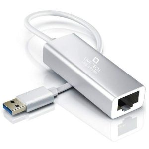 Live Tech Sprint USB 3.0 to LAN 100/1000 Mbps Speed Gigabyte Ethernet RJ45 Network Cable Convertor Adapter