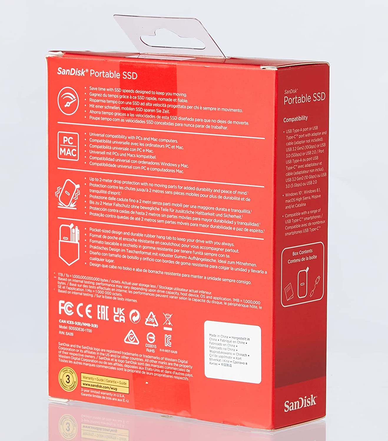 SanDisk Portable SSD 520MB/s R, for PC & MAC, 1TB - Image 5