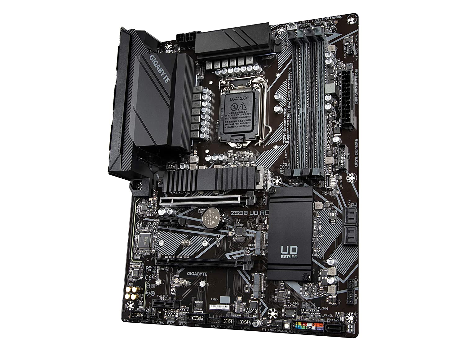 GIGABYTE Z590 UD AC (LGA 1200/ Intel Z590/ ATX/Triple M.2/ PCIe 4.0/ USB 3.2 Gen 2/ Intel Wireless-AC/ 2.5GbE LAN/Motherboard) - Image 5