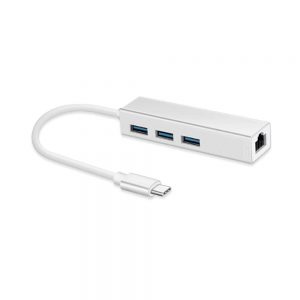 TYPE - C 3.1 HUB WITH 3 Port USB Hub Lan Adapter(1000 Mbps)
