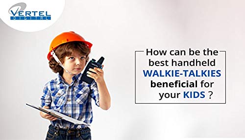 Vertel Digital Walkie Talkie Long Range License Free| Smart LED Display| Water Resistant |2 KM of Range | 99 Channels |18 Hour Battery Life - Image 7