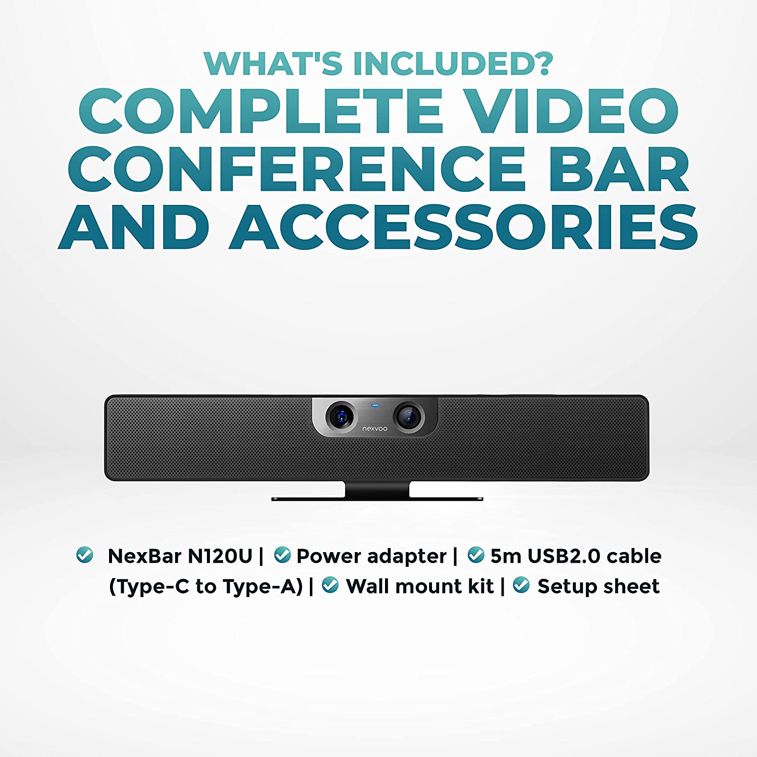 Nexvoo Nexbar N120 Video Conference System for Small and Medium Room