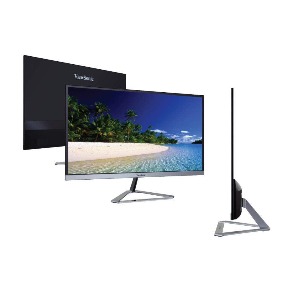 ViewSonic VX2476-SH 24 Inch Full HD 1080p IPS Panel Monitor, 3-Side Borderless, 75Hz 4ms, Tilt, Dual HDMI, VGA, Eye Care, Flicker Free, 2 Years Extended Warranty*