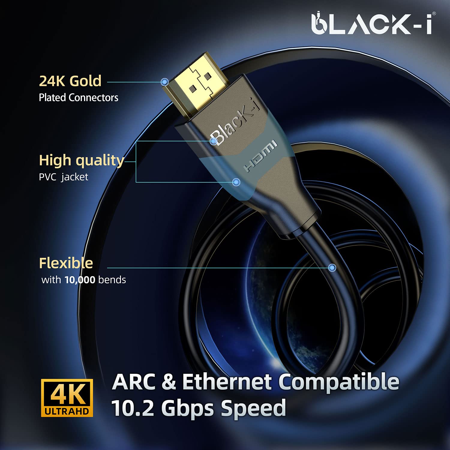 HDMI CABLE 2.0 VERSION (4K@60Hz) - Image 3