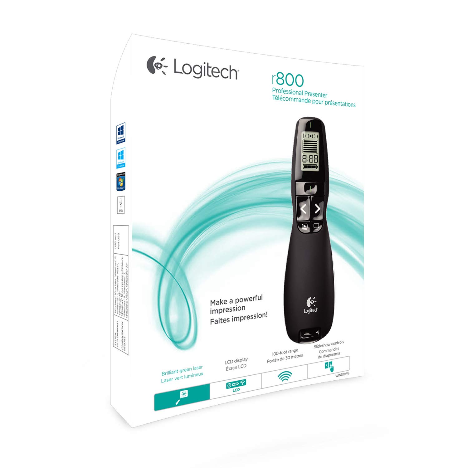R800 LASER PRESENTATION REMOTE With LCD display for time tracking - Image 2