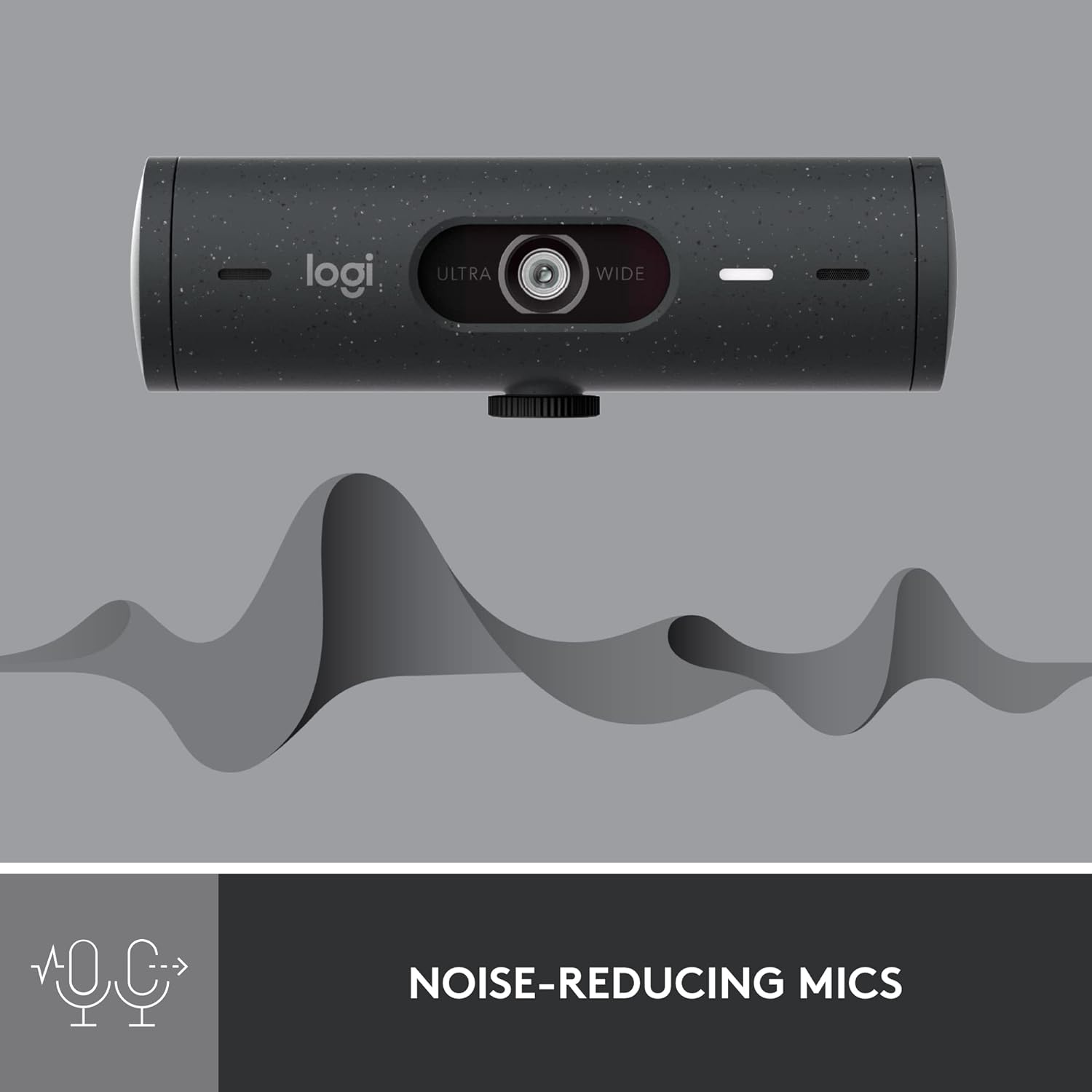 Logitech Brio 500 Full HD Webcam with Auto Light Correction,Show Mode, Dual Noise Reduction Mics, Webcam Privacy Cover, Works with Microsoft Teams, Google Meet, Zoom, USB-C Cable - Graphite - Image 2