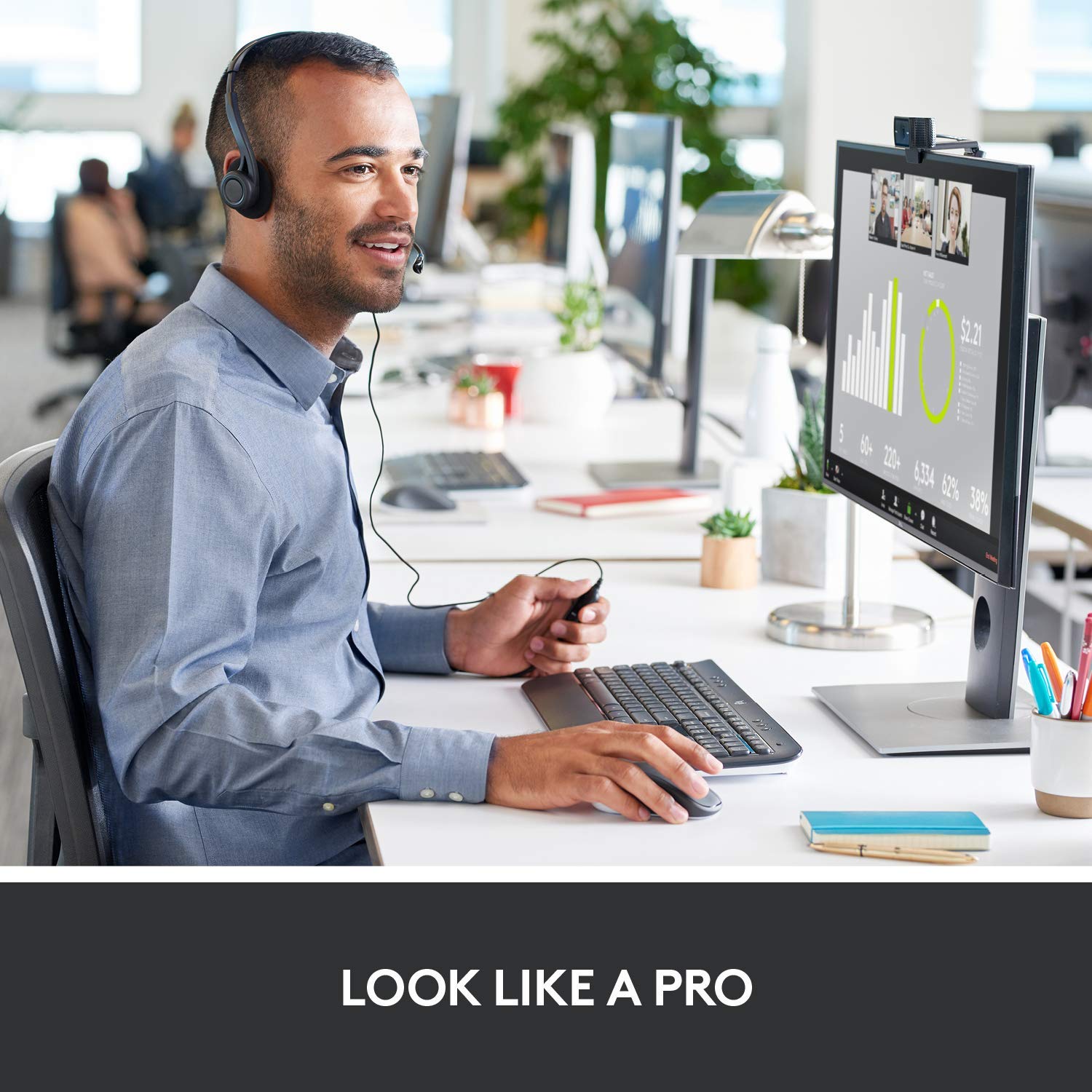Logitech C920 HD Pro Webcam (Black) - Image 9