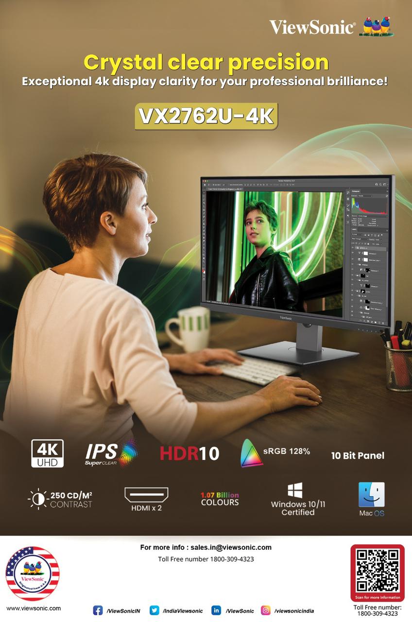VX2762U-4K 27” 4K Monitor with USB-C