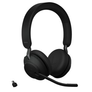 Jabra Evolve 75 UC Wireless Bluetooth On Ear Headphones with Mic (Black)