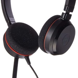 Jabra Evolve 20 Ms Stereo in Ear, Black, Pack of 1