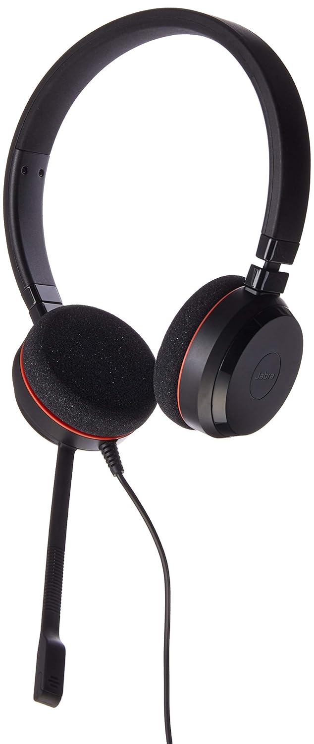 Jabra Evolve 20 Ms Stereo in Ear, Black, Pack of 1